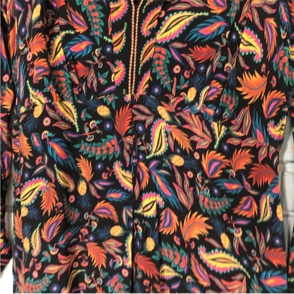 Farm Rio Women’s Black Mini‎ Pineapples Jumpsuit - Picture 5 of 6